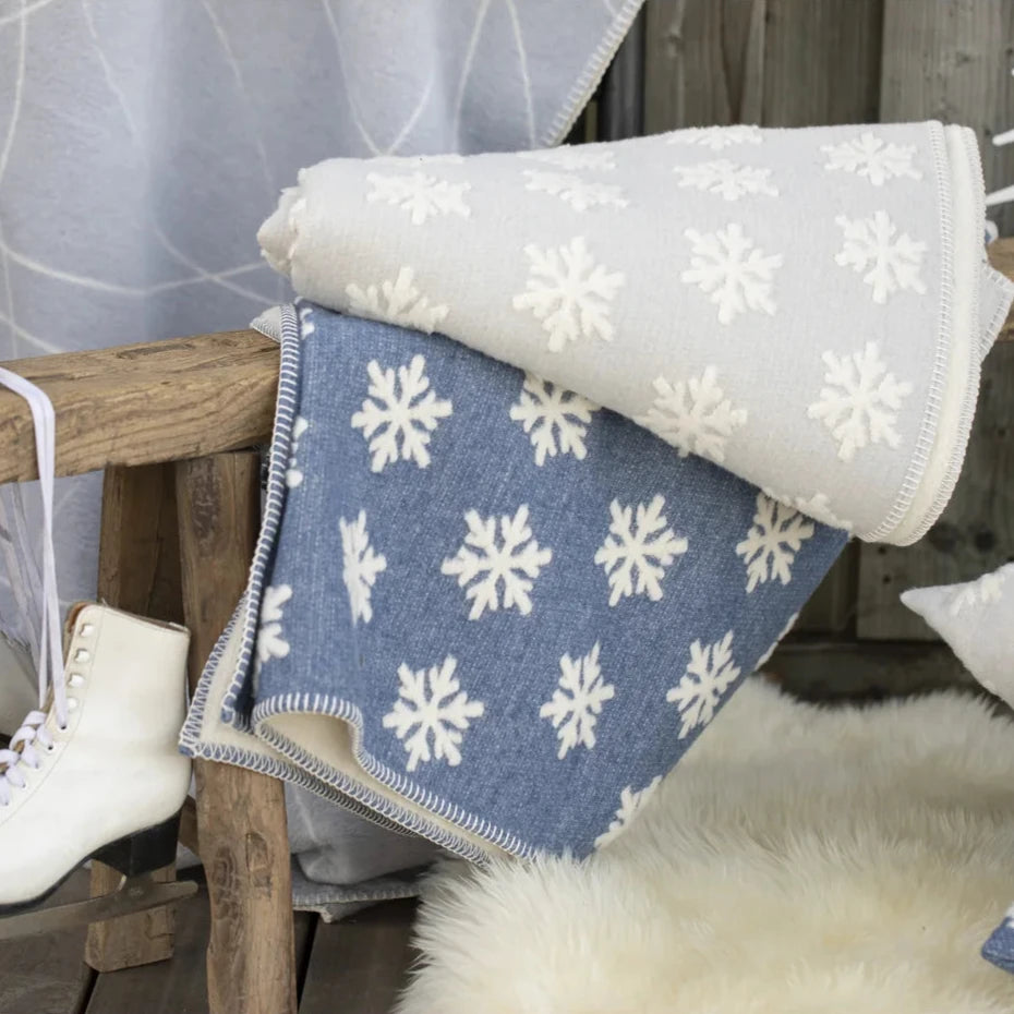 Coperta Invernale in Caldo Cotone - Snowflake