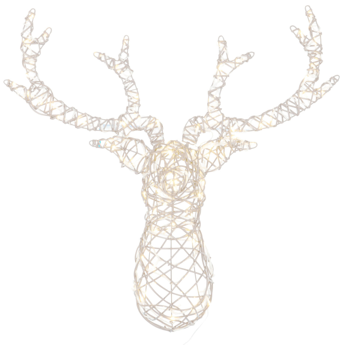 Testa di Renna con Led Bianco - Reindeer