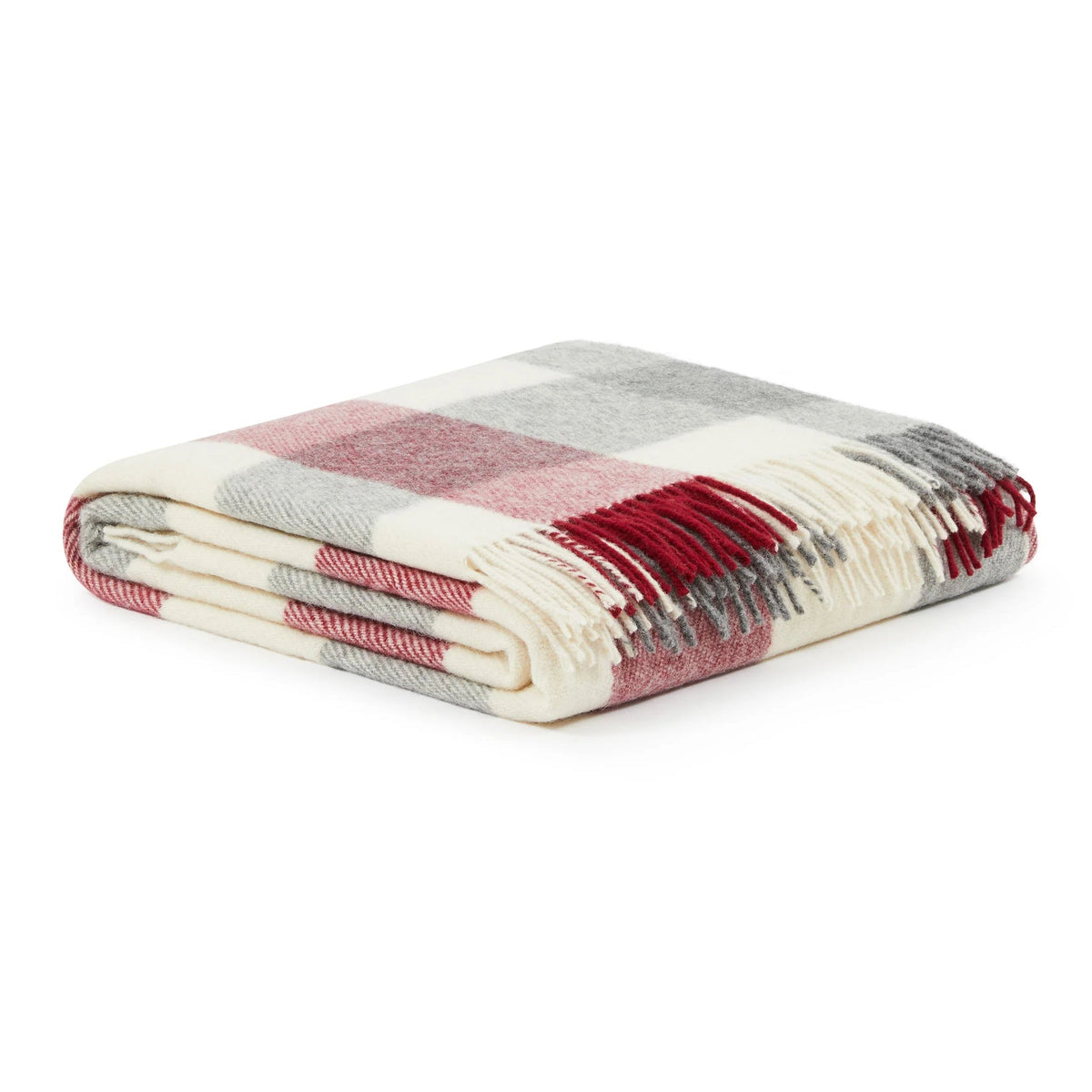 Coperta in Pura Lana Vergine Fantasia Check - Costanza