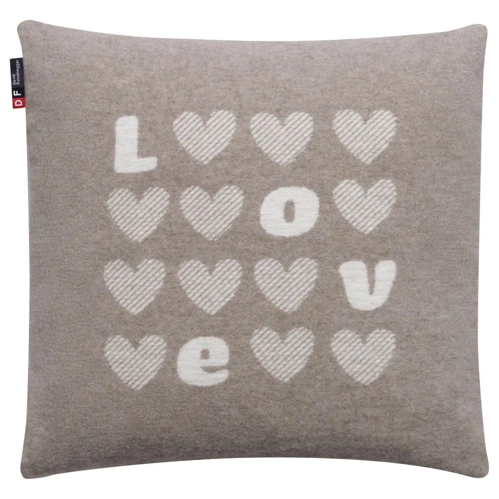Copricuscino in cotone Fantasia - Love
