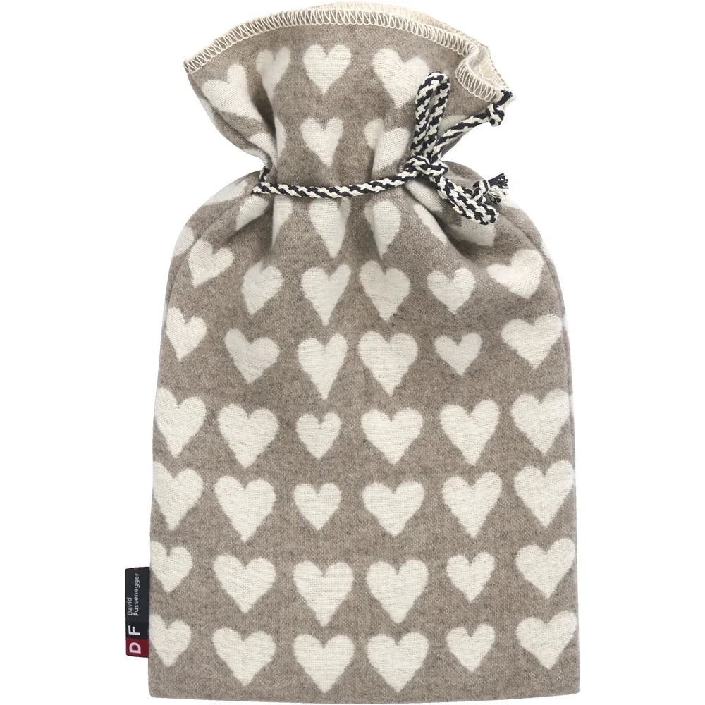 Borsa dell'acqua calda in Pile di Cotone fantasia - Hearts