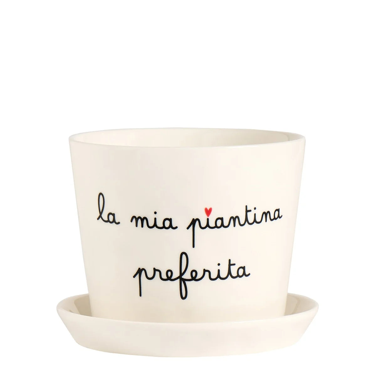 Vaso Portafiori in Grès Serigrafato - La mia Piantina Preferita