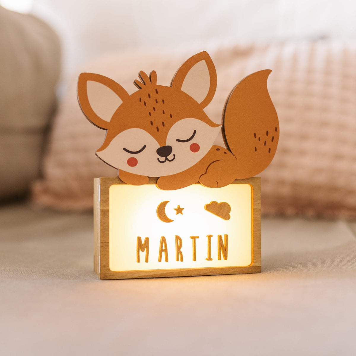 Lampada da Tavolo Personalizzabile - Volpe