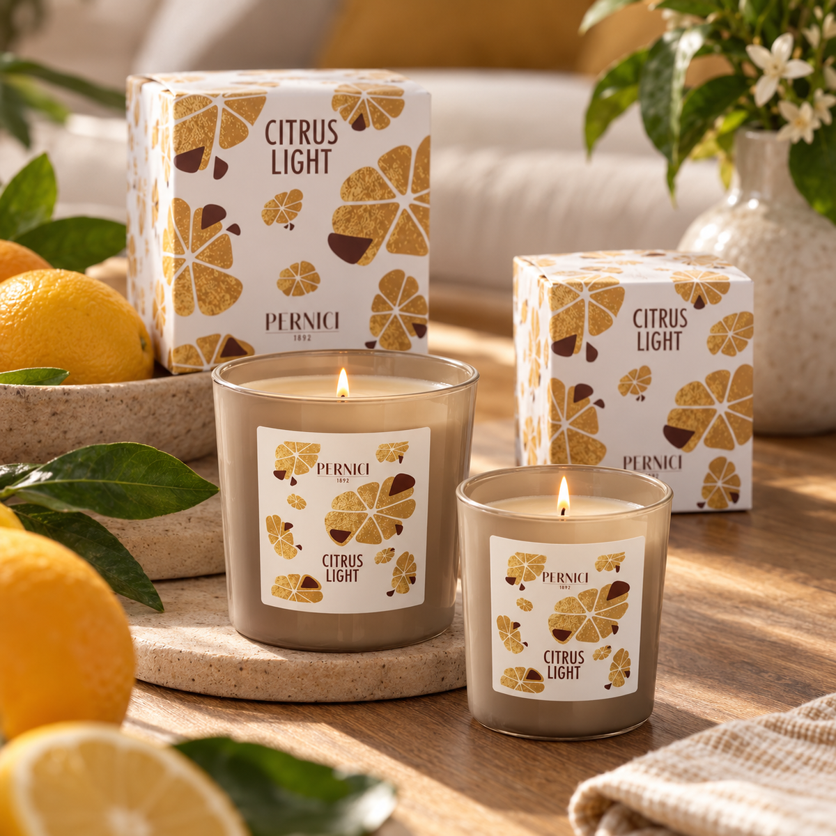 Candela Profumata Fragranza Limone e Bergamotto - Citrus Light