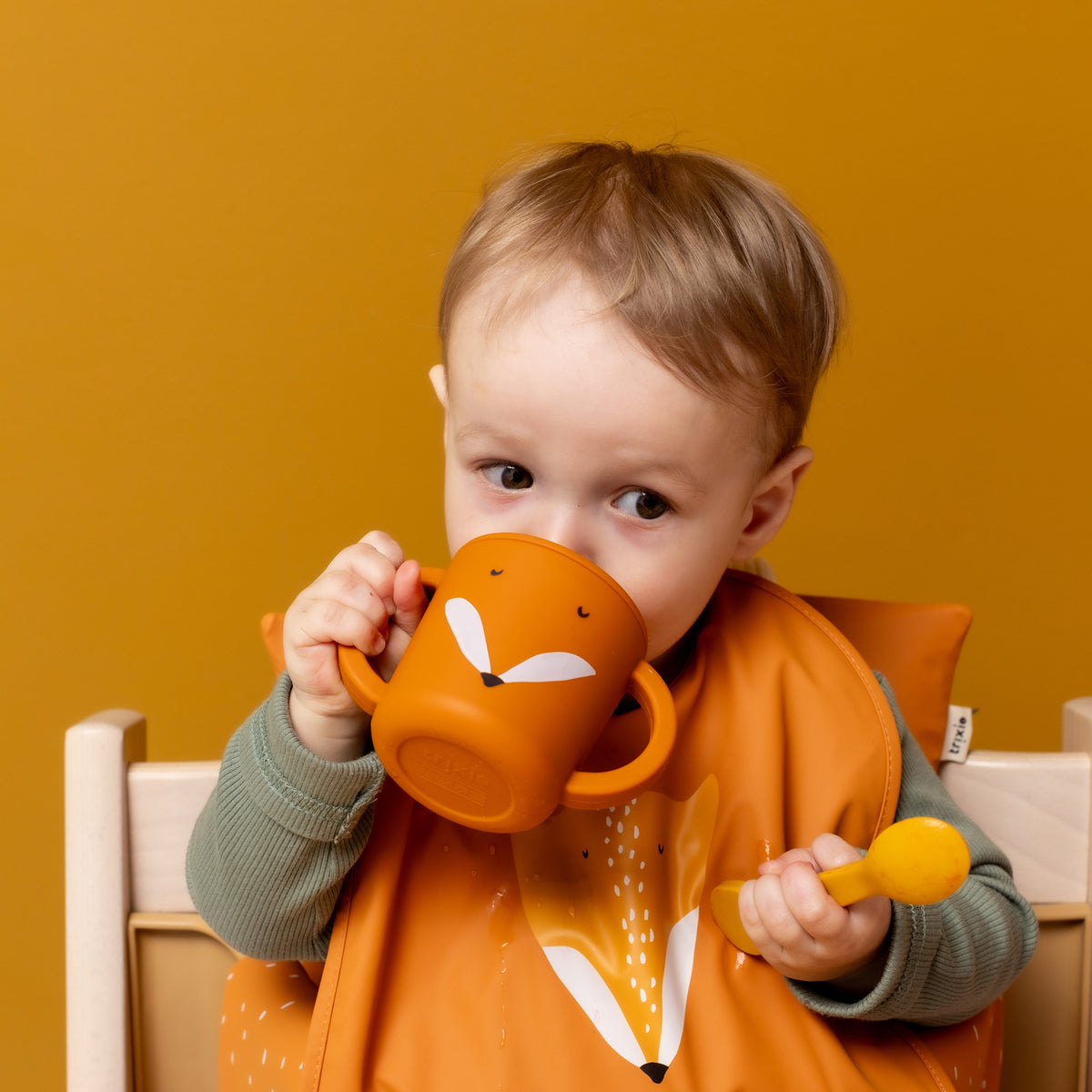 Tazza Sippy in Silicone - Mr. Fox