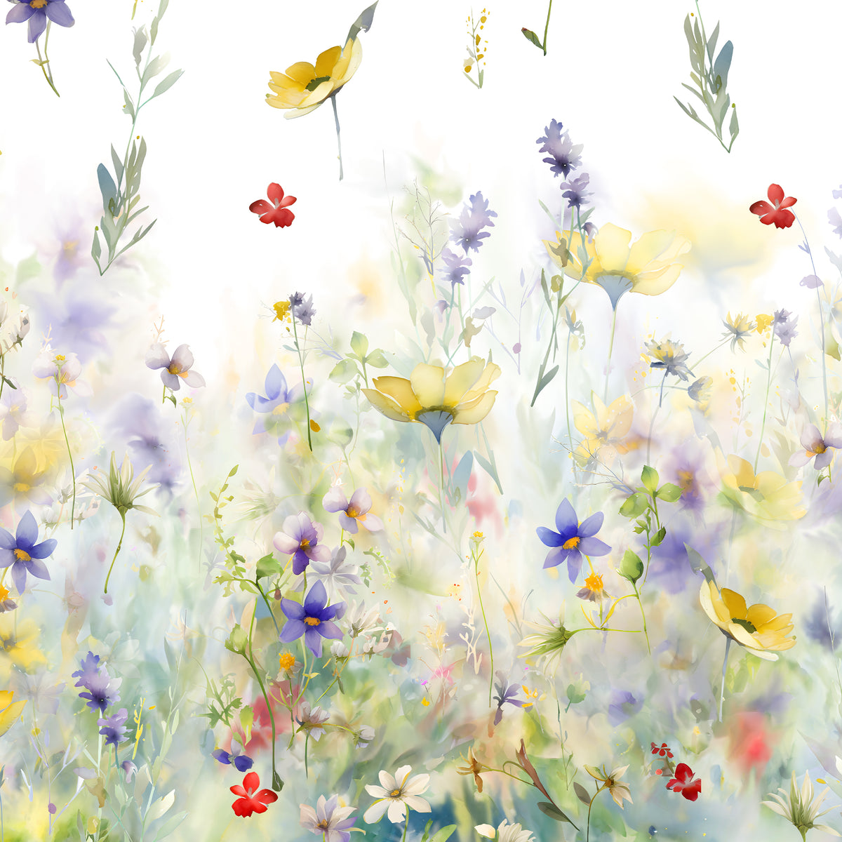 Parure Copripiumino in Percalle di Cotone con Stampa Floreale - Wildflower
