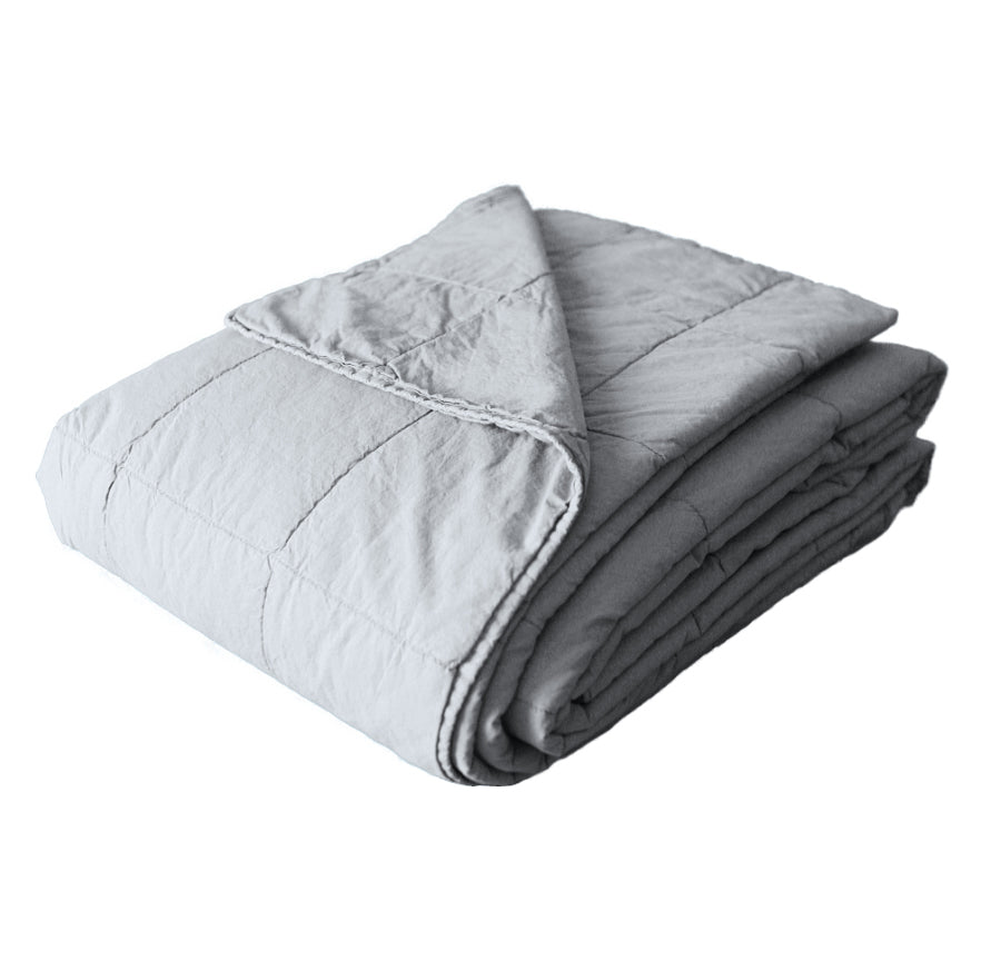 Trapuntino Leggero in Percalle di Cotone StoneWashed - Husky