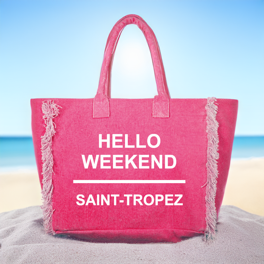 Borsa Mare o Trusse in Puro Cotone Tinta Unita - Hello Weekend