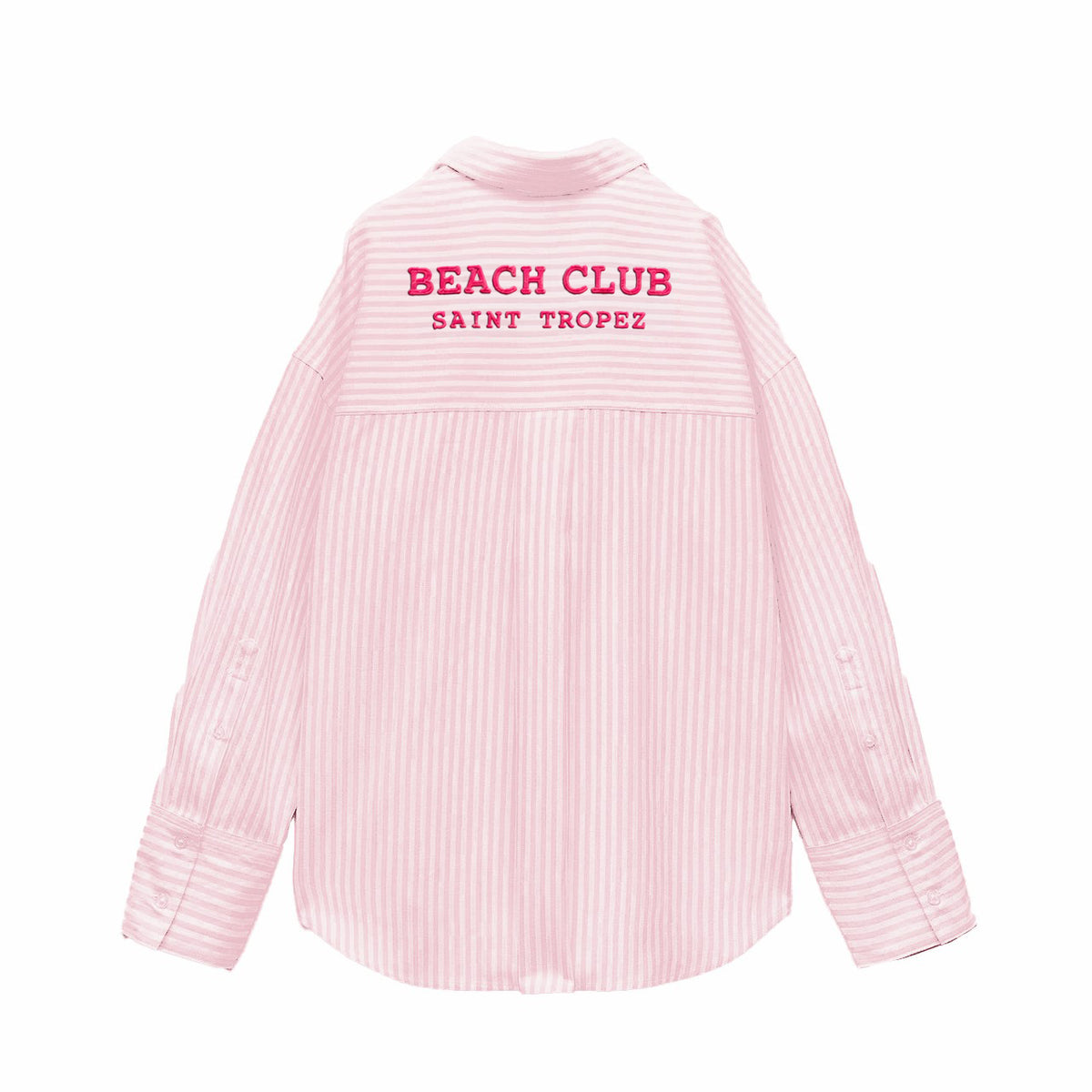 Camicia da Spiaggia in Puro Cotone Rigato - Beach Club