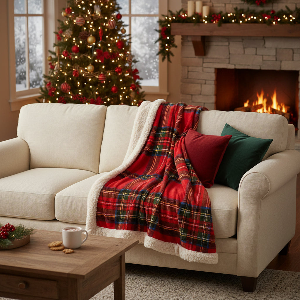 Plaid in MicroPile Agnellato Scozzese - Tartan