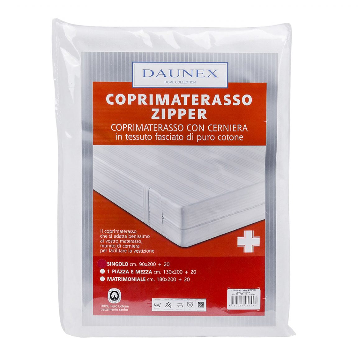 Coprimaterasso in Cotone con Cerniera