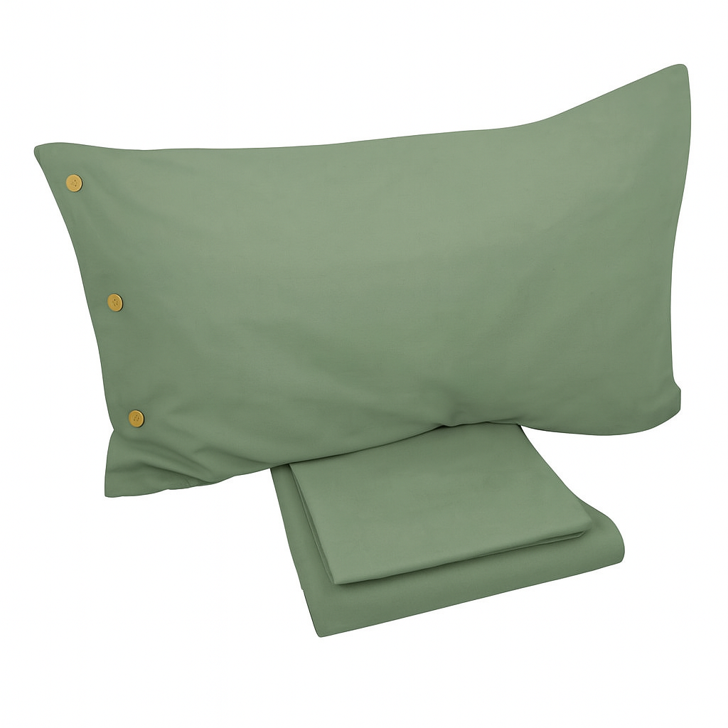 Completo Lenzuola di Cotone StoneWashed No Stiro - Daniel