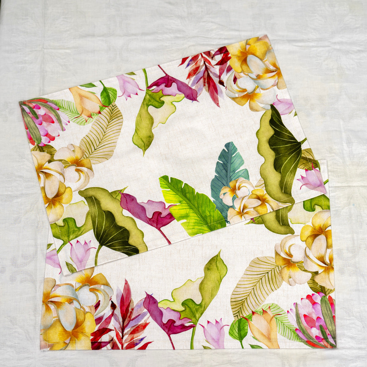 Set 2 Americani in Puro Cotone - Foresta Tropicale