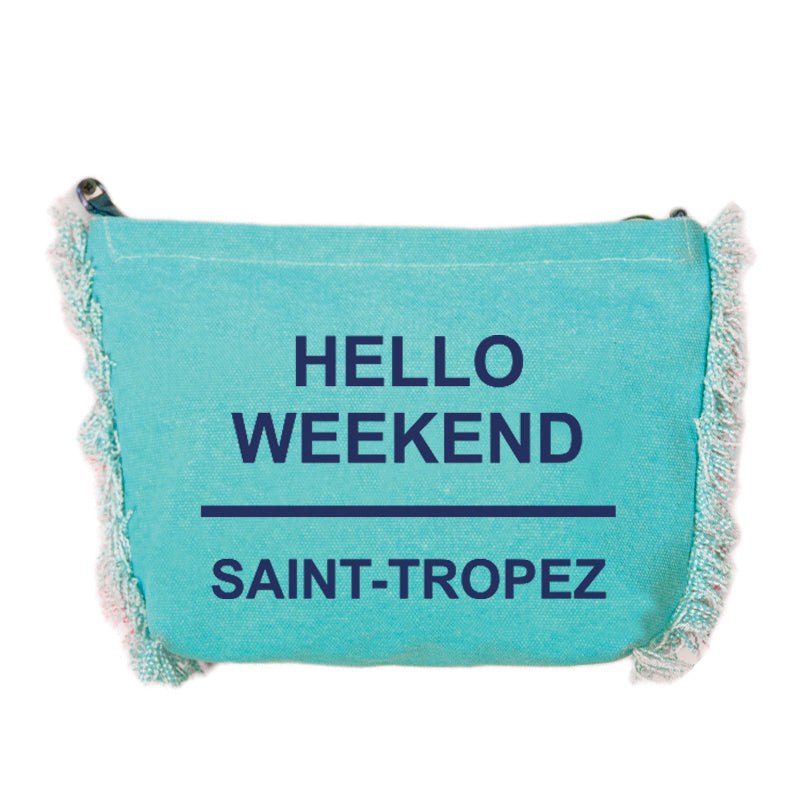 Borsa Mare o Trusse in Puro Cotone Tinta Unita - Hello Weekend