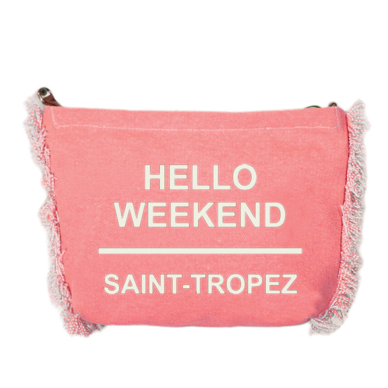 Borsa Mare o Trusse in Puro Cotone Tinta Unita - Hello Weekend