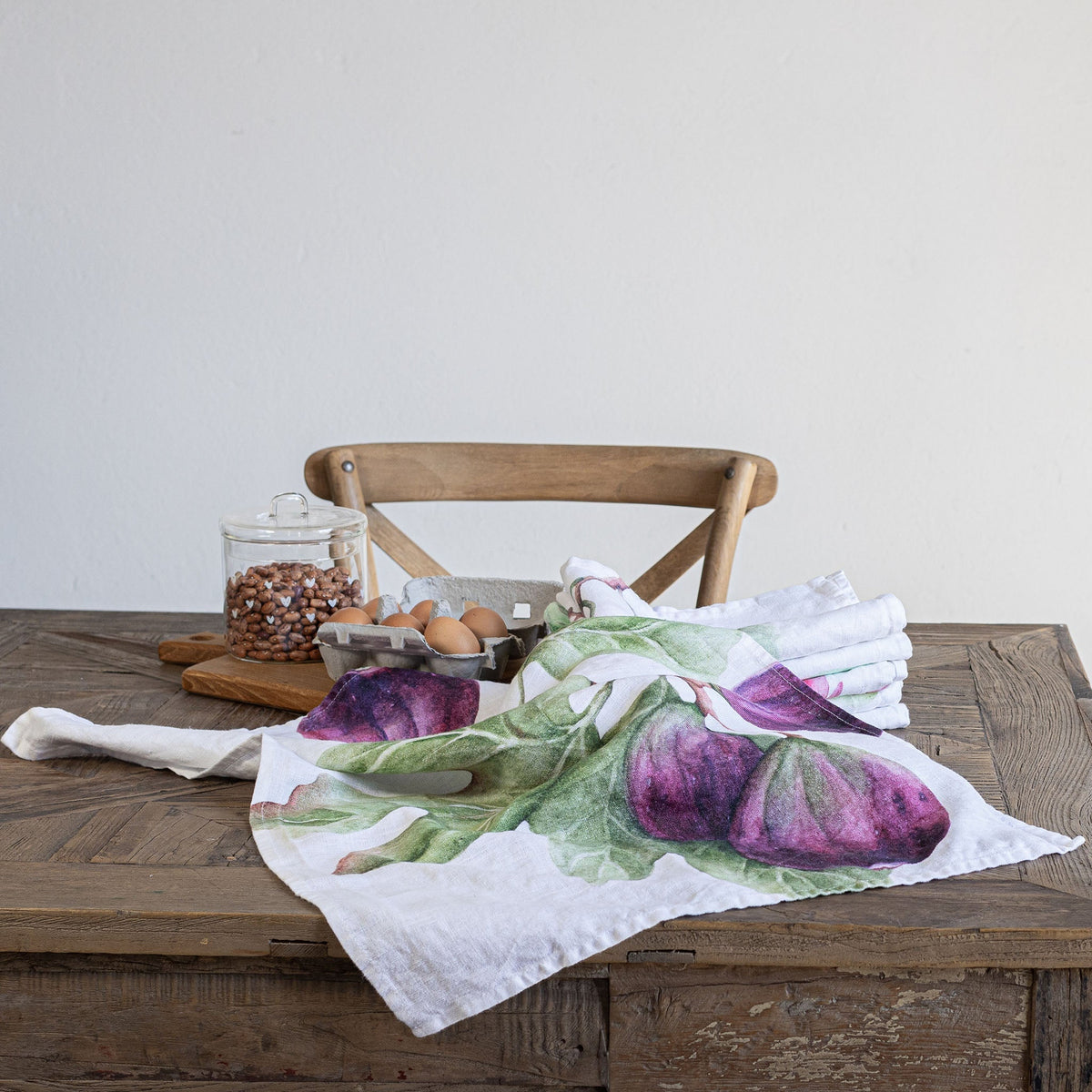 Canovaccio in Lino Stonewashed - Fichi Canovaccio Simple Day