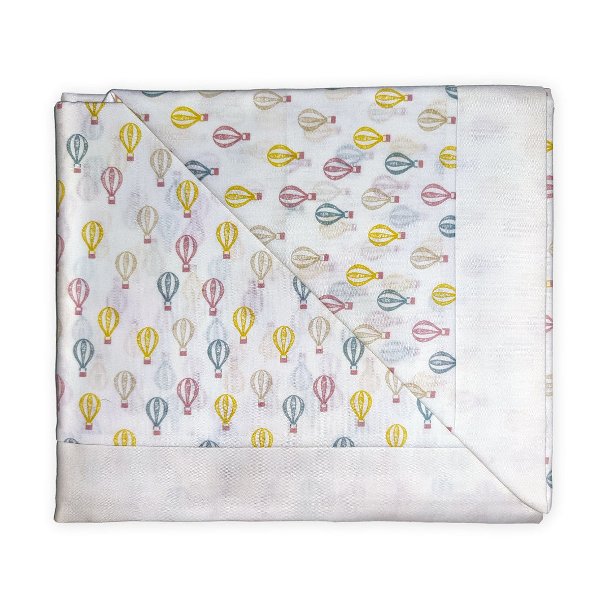 Completo Lenzuoline in Puro Cotone - Balloon Completo Lenzuolino Lisola Baby Culla Bianco
