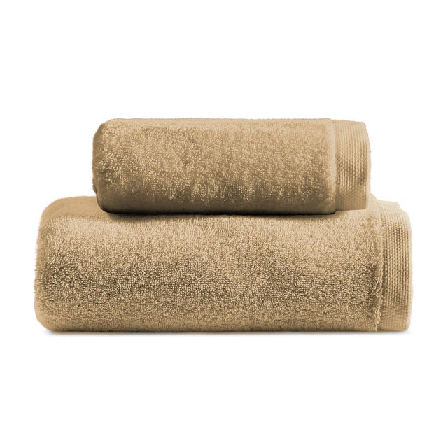 Coppia di Spugna in cotone pettinato - Eden Coppia di spugna Lisola Taupe