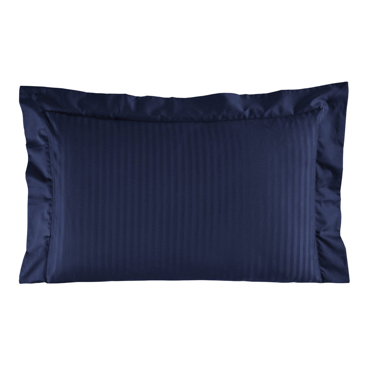 Federa in Raso Rigato di Puro Cotone - Rubino Federa Lisola Blu Navy