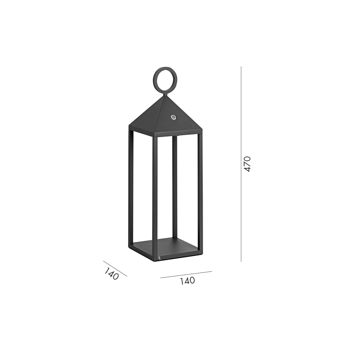 Lanterna a Led 2700k - Pic-nic Lampada Rossini Illuminazione