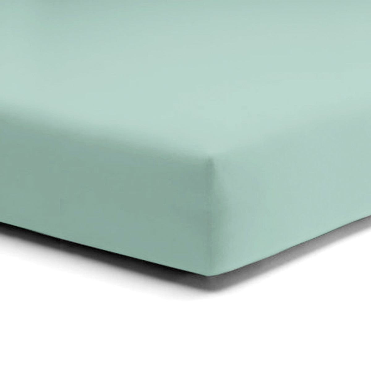 Lenzuolo da Sotto con angoli in Puro cotone Jersey no stiro - Makò Deluxe Lenzuolo Sotto Daunex Singolo Salvia