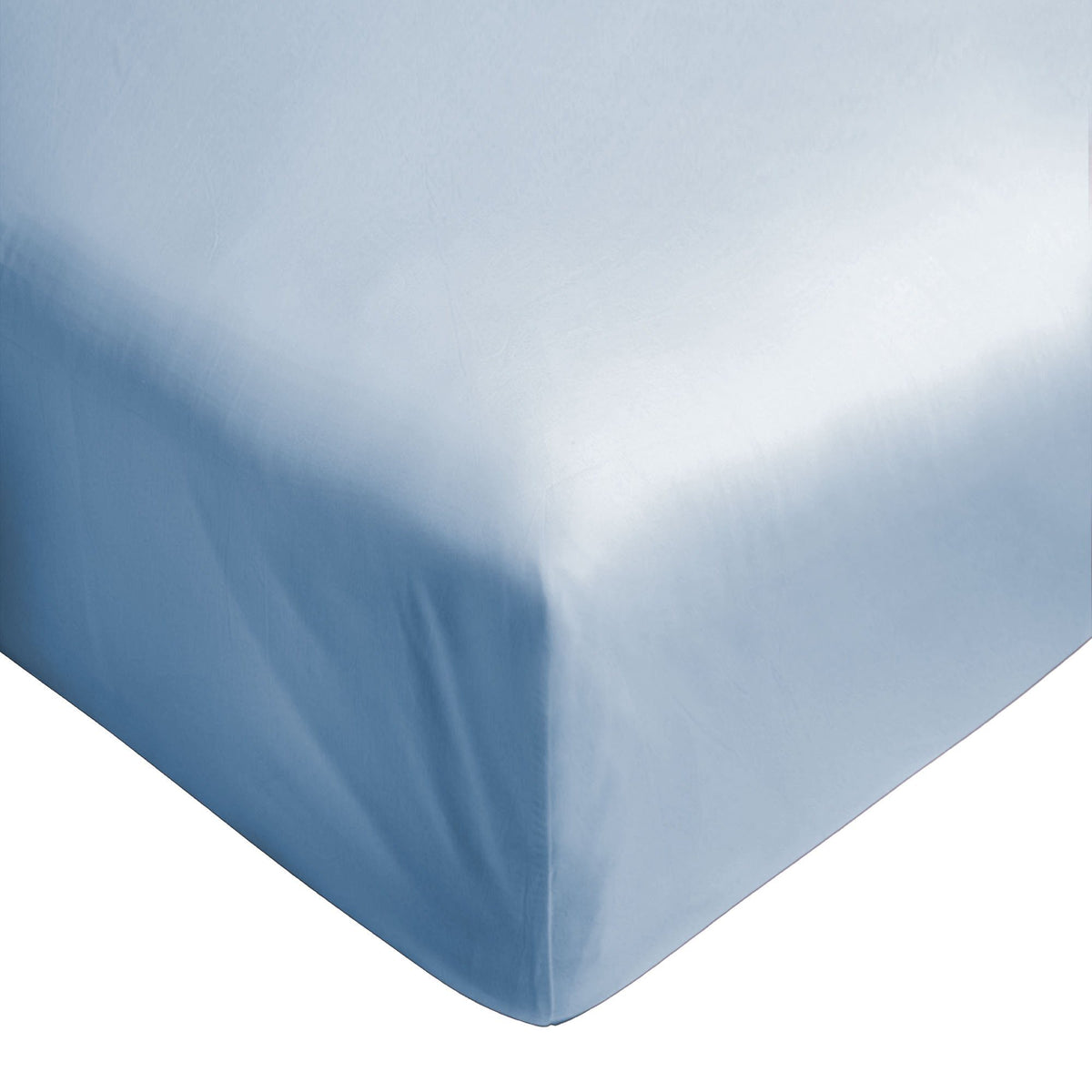 Lenzuolo da Sotto con angoli in Raso di Cotone - Mirror Lenzuolo Sotto BiancoPerla Singola Valanga