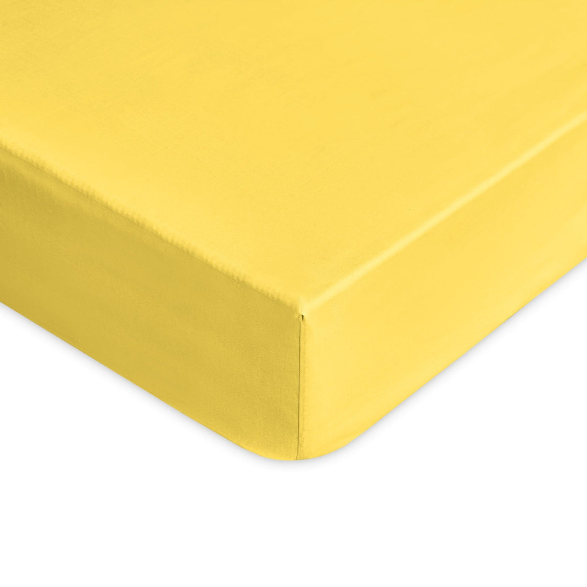 Lenzuolo Sotto con Angoli in puro cotone tinta unita - Tortona Lenzuolo Sotto Lisola Basic Singolo Giallo
