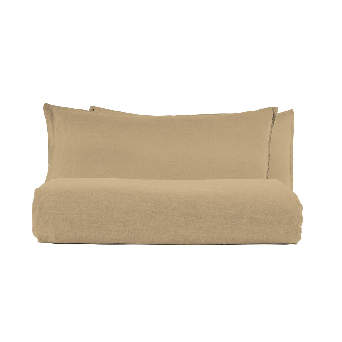 Parure Copripiumino in Lino StoneWashed No Stiro - Exclusive Copripiumino Lisola Stone Singolo Safari