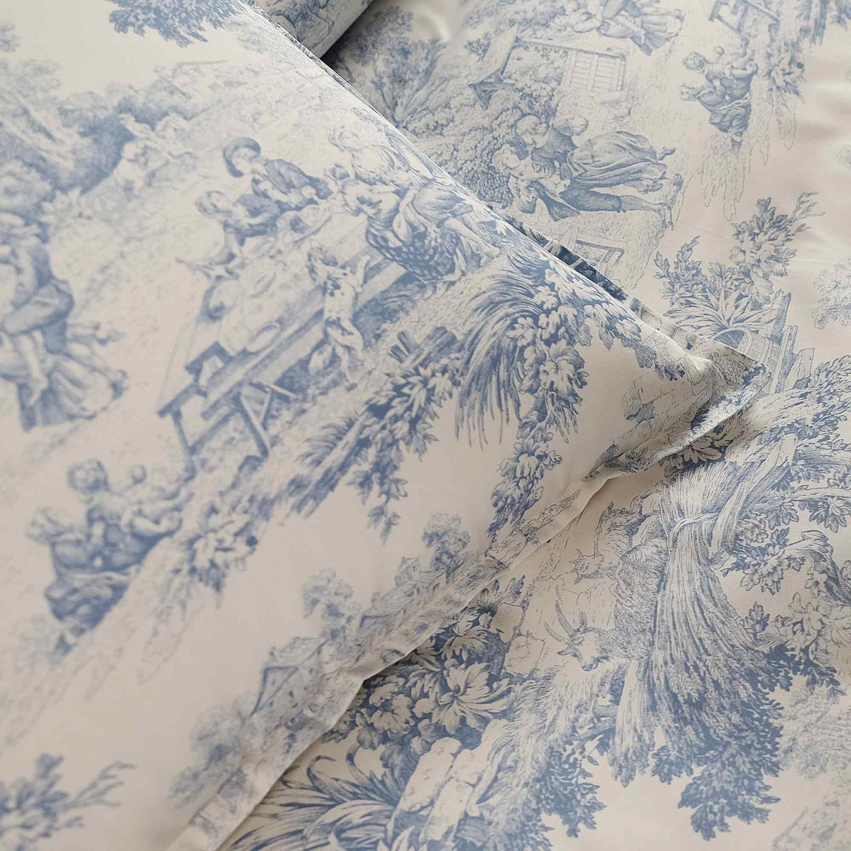 Parure Copripiumino in Percalle di Cotone - Jouy Copripiumino Lisola