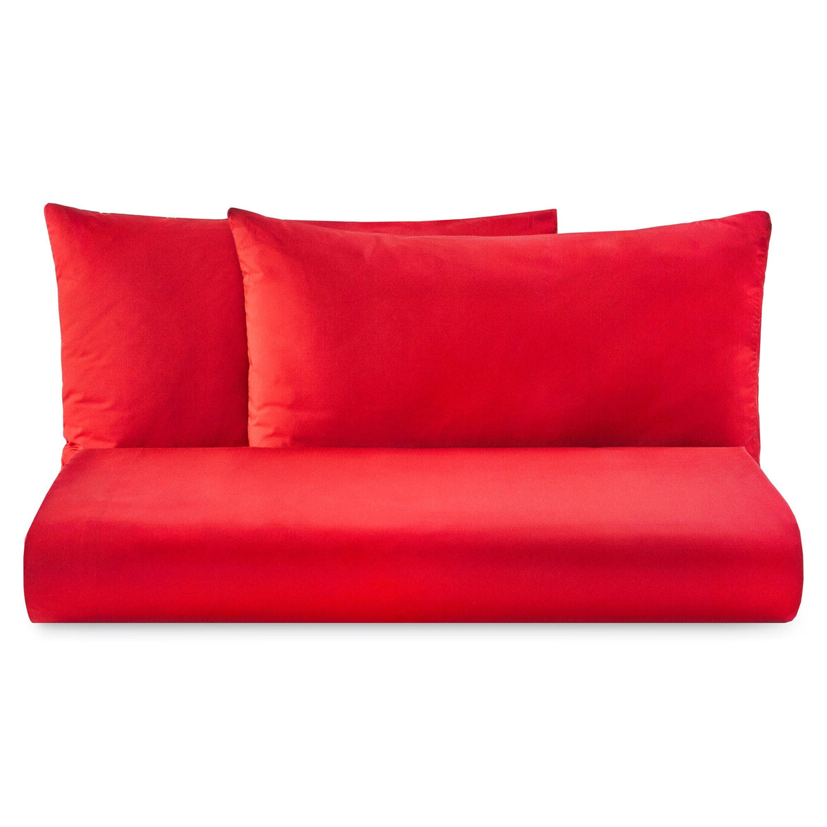 Parure Lenzuolo in Puro Cotone Tinta Unita - Tortona Lenzuola Lisola Basic Singolo Rosso