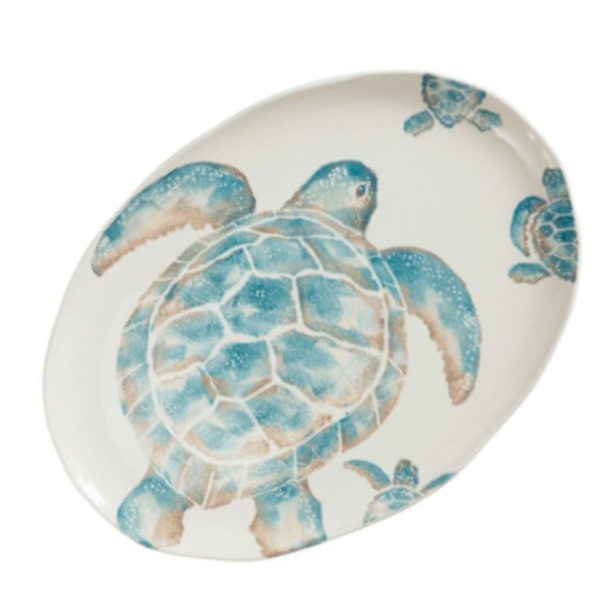 Piatto Ovale in Ceramica Fatto a Mano - Tartaruga Piatto Marinette Saint-Tropez Grande