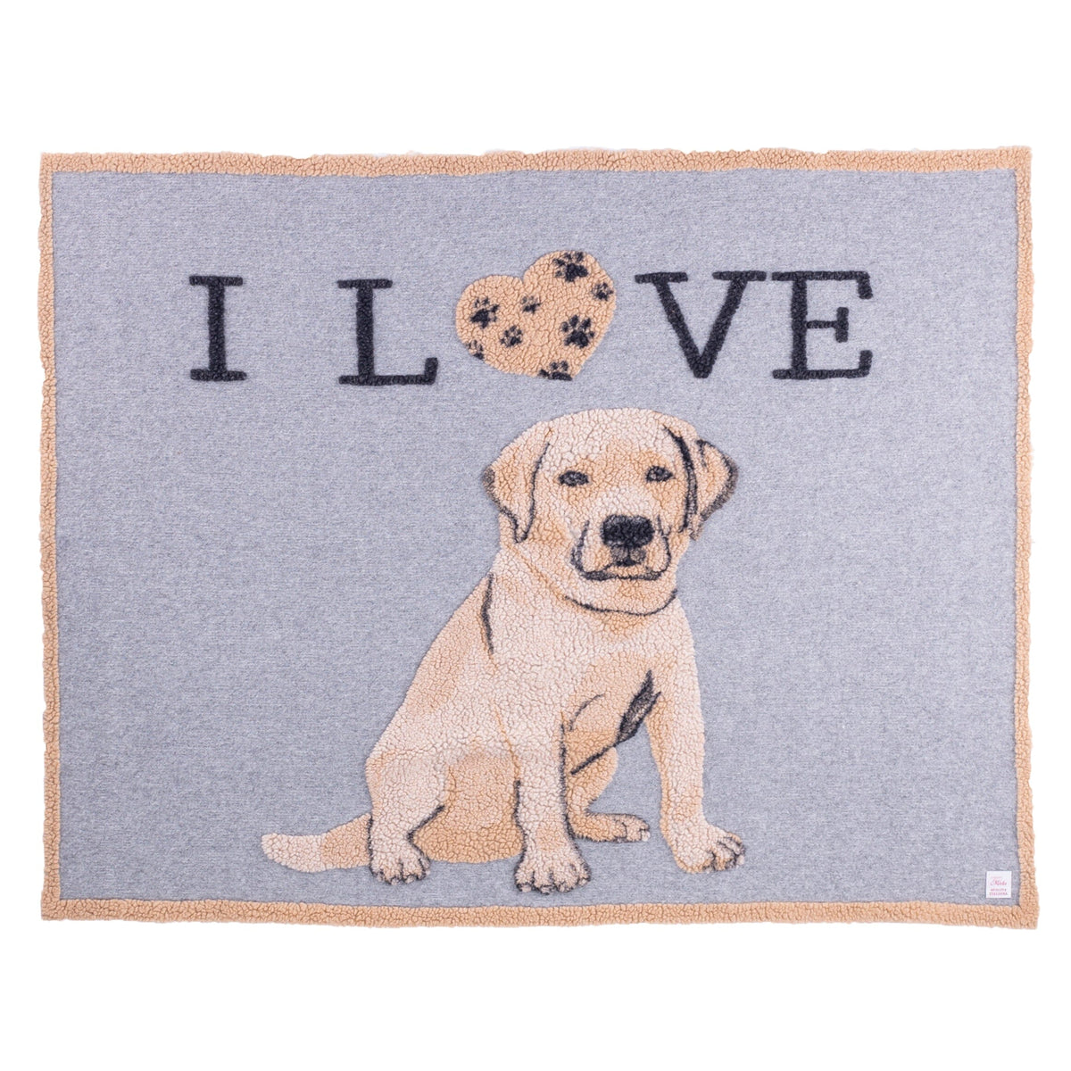 Plaid in Lana Cotta - I Love Labrador Plaid i nastri di Mirta Plaid