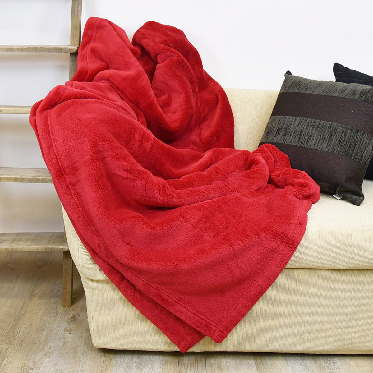 Plaid in Micropile - Prime Plaid Lisola 150x200cm Rosso