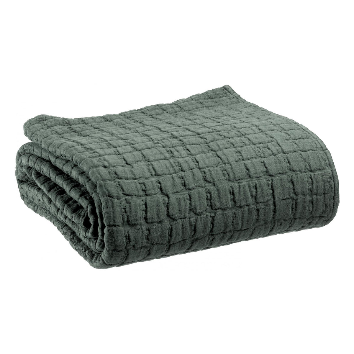 Plaid in Puro Cotone Stonewashed - Swami Plaid Vivaraise Verde Timo