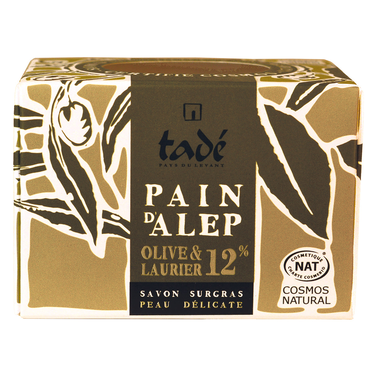 Sapone D'Aleppo con 12% di Olio di Oliva e Alloro - Aleppo Soap 12 Sapone Tadé Alloro/Oliva 200 gr