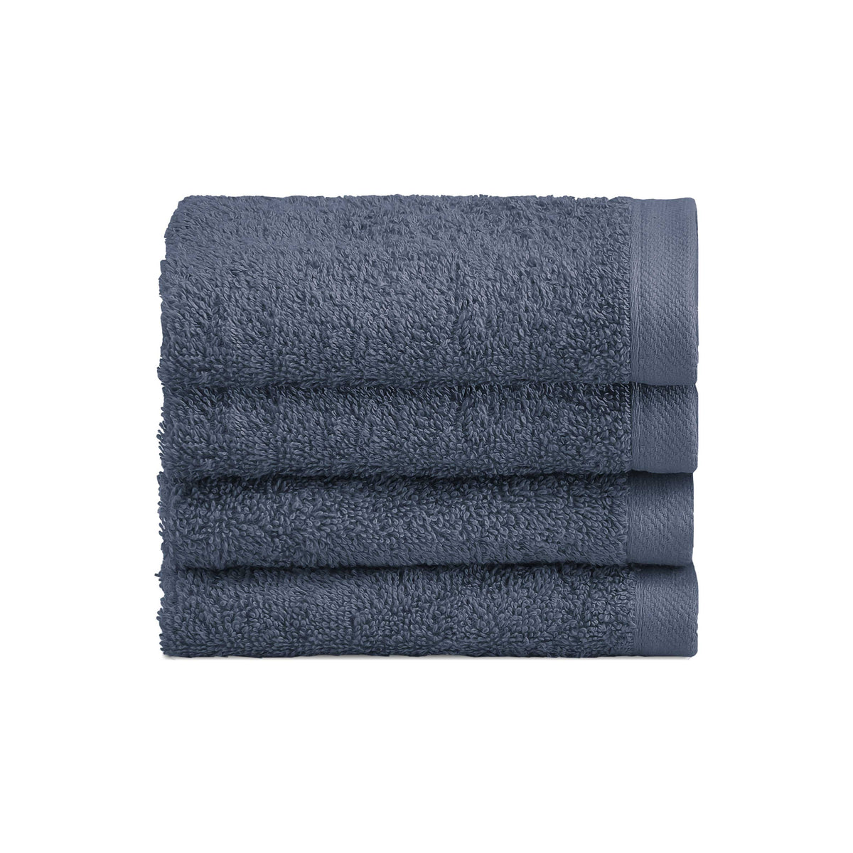 Set 4 Lavette in Spugna di Cotone Tinta Unita - Perla Lavetta Lisola Avio (Denim)