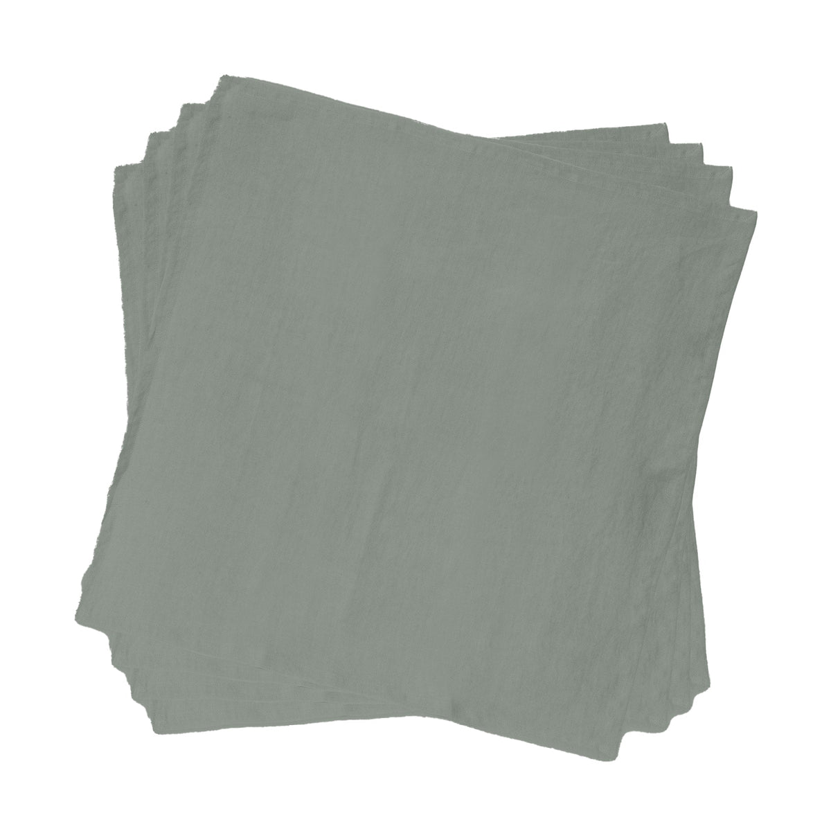 Set 4 Tovaglioli in puro Cotone StoneWashed NO STIRO - Cales tovaglioli Lisola Cenere