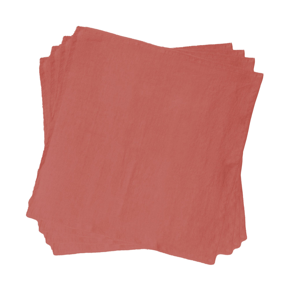 Set 4 Tovaglioli in puro Cotone StoneWashed NO STIRO - Cales tovaglioli Lisola Pepe Rosa