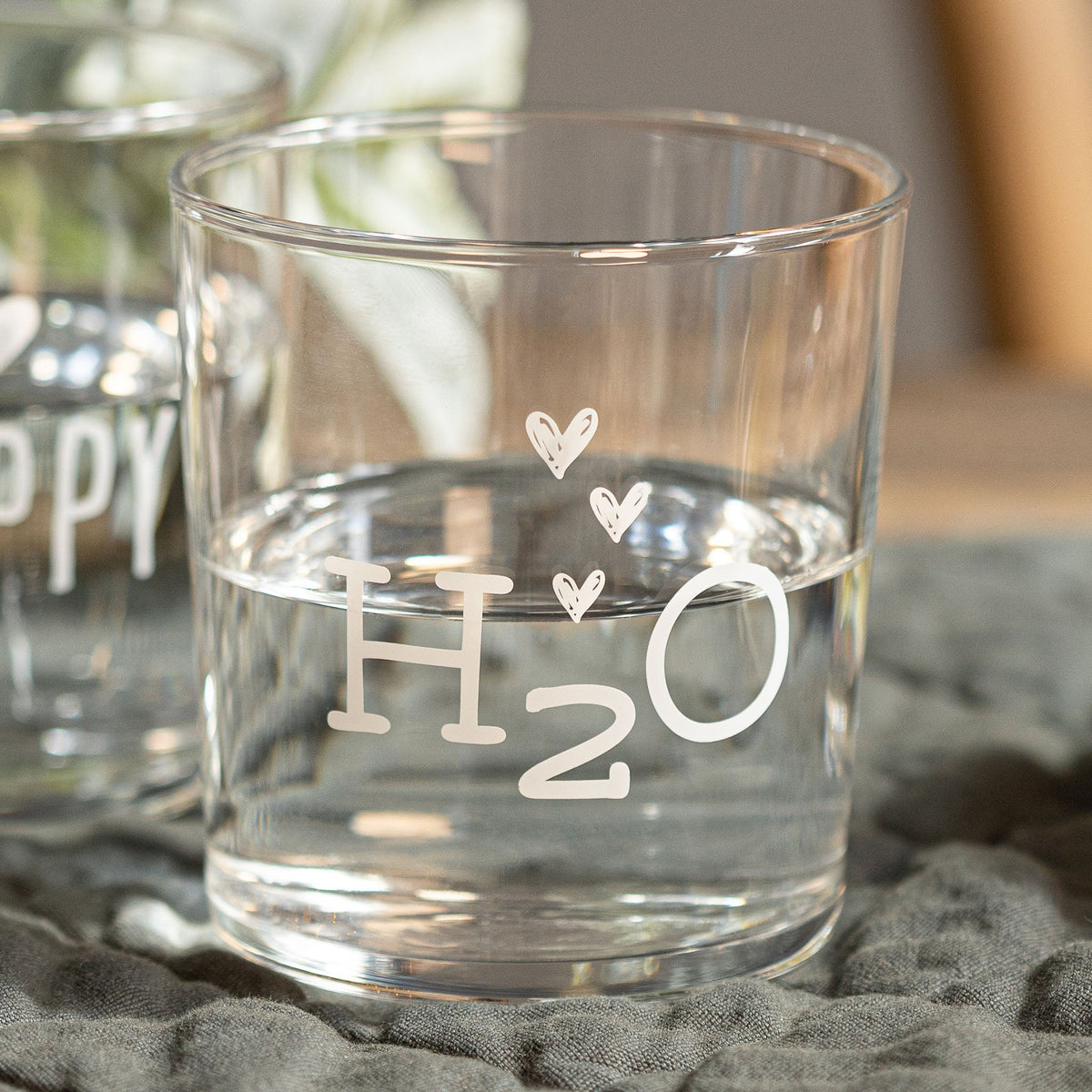 Set 6 Bicchieri Acqua Serigrafati - H2O Bicchieri Simple Day
