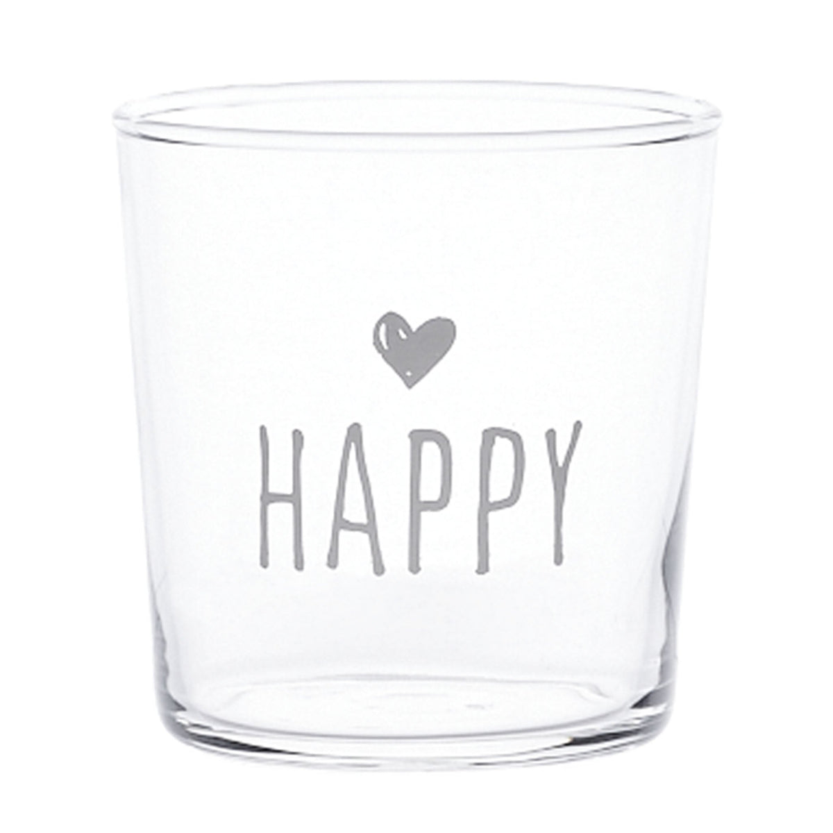 Set 6 Bicchieri Acqua Serigrafati - Happy Bicchieri Simple Day