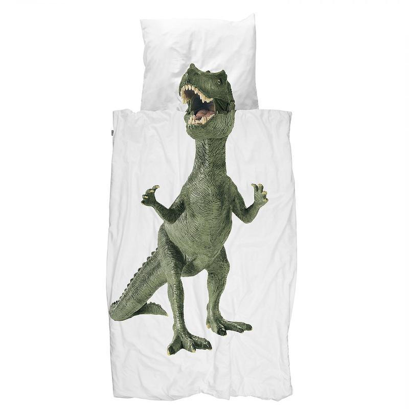 Completo Copripiumino in Puro Cotone - Dinosauro Copripiumino Snurk Singolo 140x220 STANDARD EUROPA