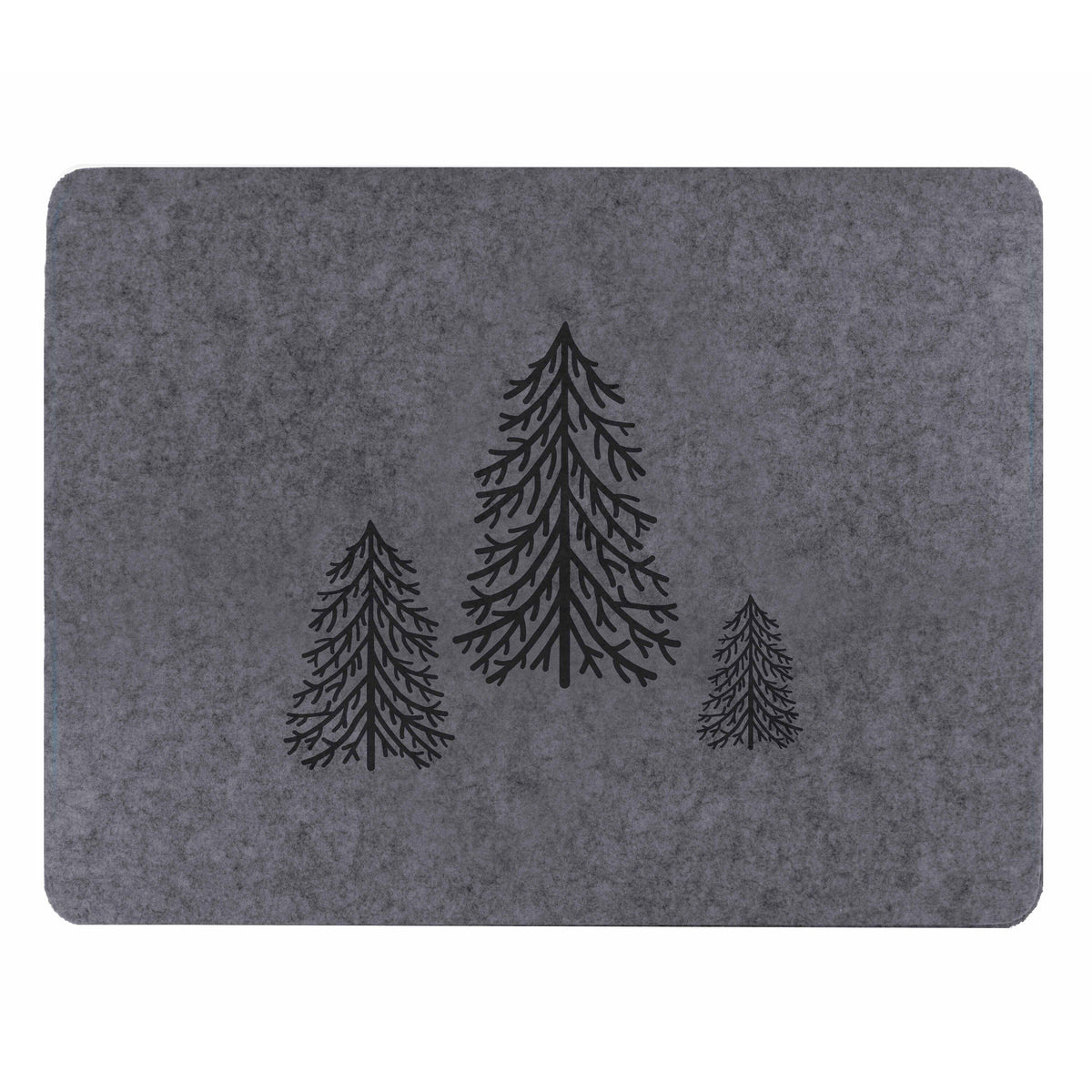 Sottopiatto in Feltro - Abete Daunex Rettangolare 45x35cm Antracite