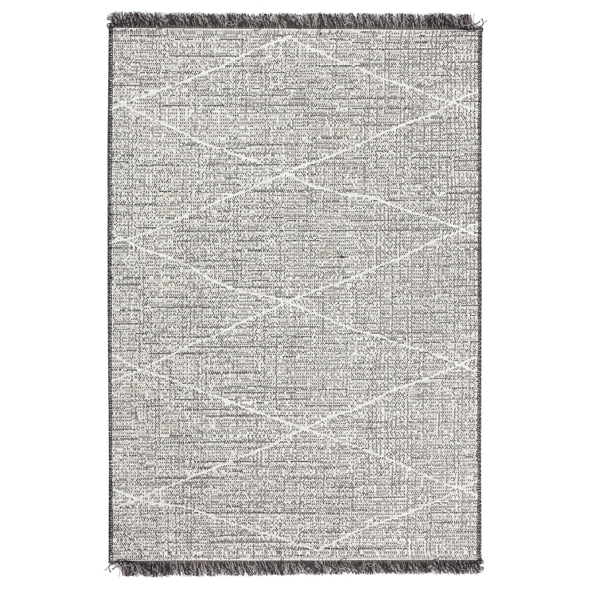 Tappeto Arredo Motivo Geometrico - Tweed Tappeto Vivaraise 60x110 Nero