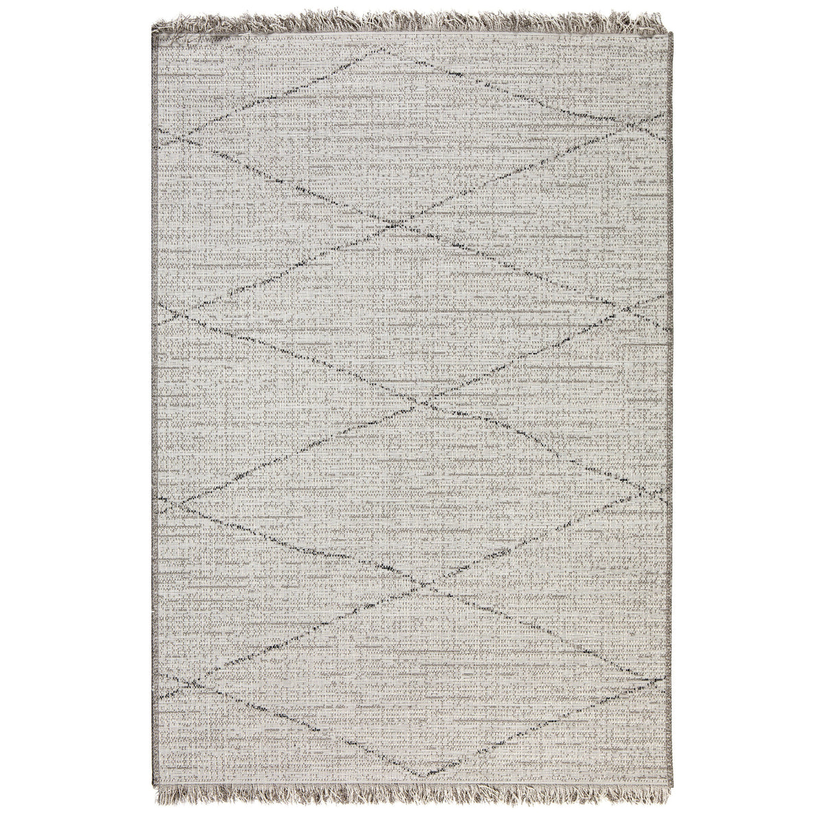 Tappeto Arredo Motivo Geometrico - Tweed Tappeto Vivaraise 60x110 Perla