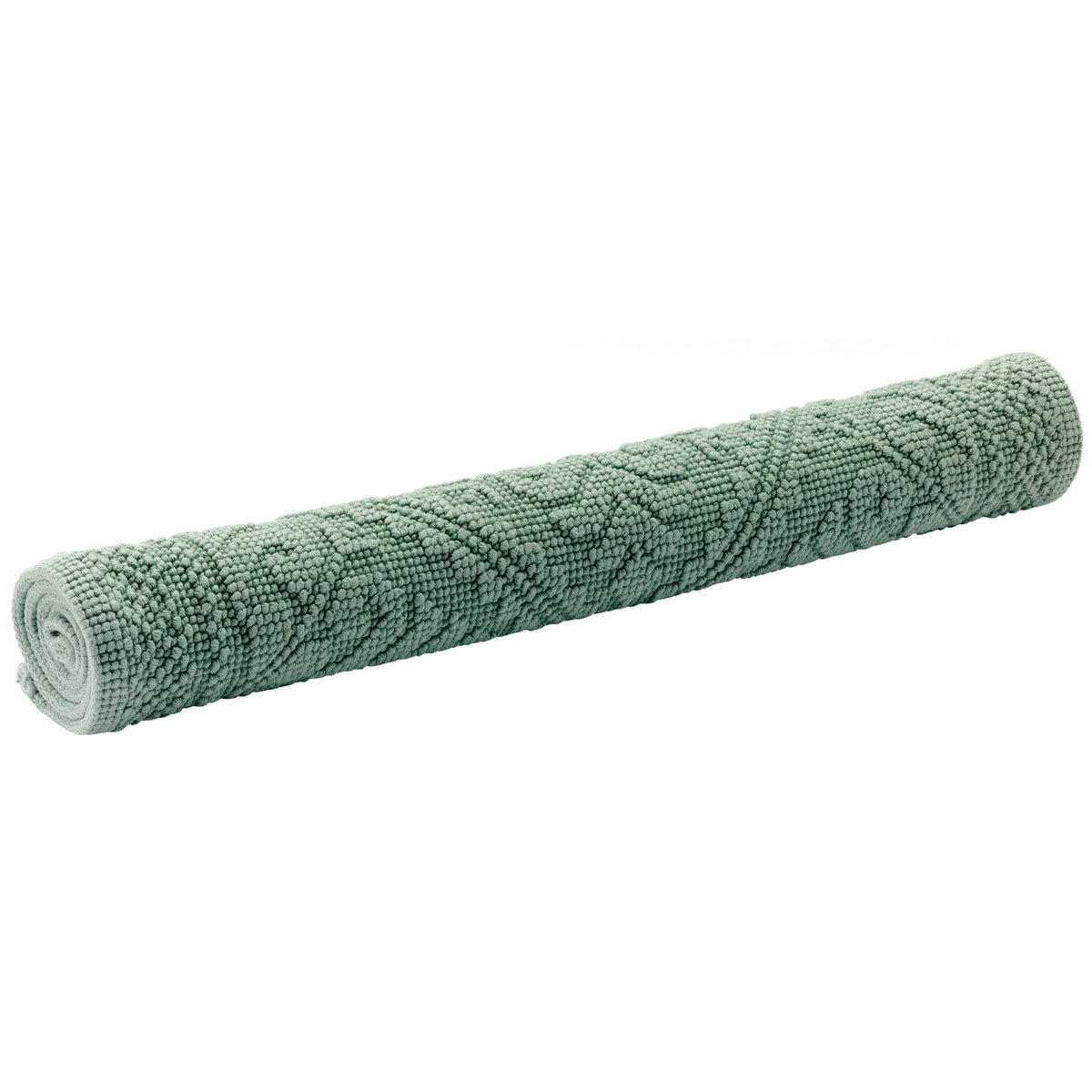 Tappeto in Cotone Stonewashed Jacquard - Enzo Tappeto Vivaraise 54x64 Menta
