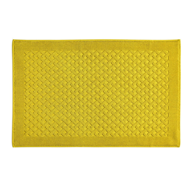 Tappeto in Spugna di Puro Cotone Tinta Unita - Perla Tappeto Lisola 60x90 Giallo (Bergame)