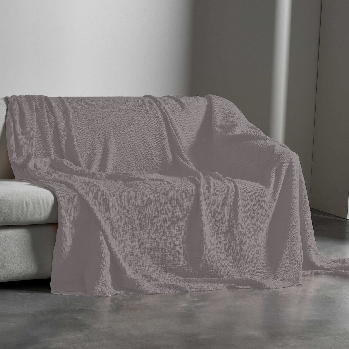 Telo Copritutto in Puro Cotone Jacquard no Stiro - Lasa Telo Copritutto Lisola Matrimoniale Tempesta