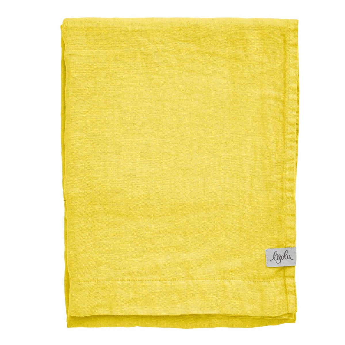 Telo da Bagno in Panamà di puro Lino - Panamà Telo spugna Lisola Giallo (Camomilla)