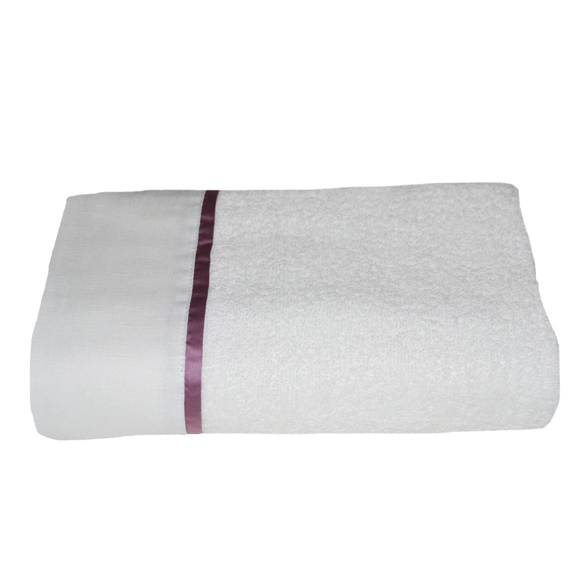 Telo da Bagno in Spugna Doppio Bordo Lino/Raso Telo spugna Creole Home