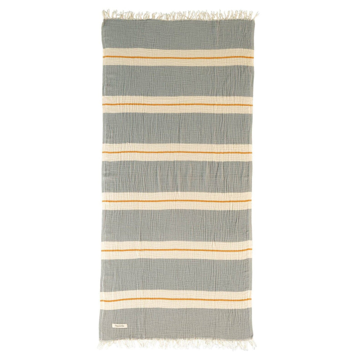 Telo Mare Fouta Rigato in Mussola di Cotone - Chelsea Telo Mare Begonville Grigio